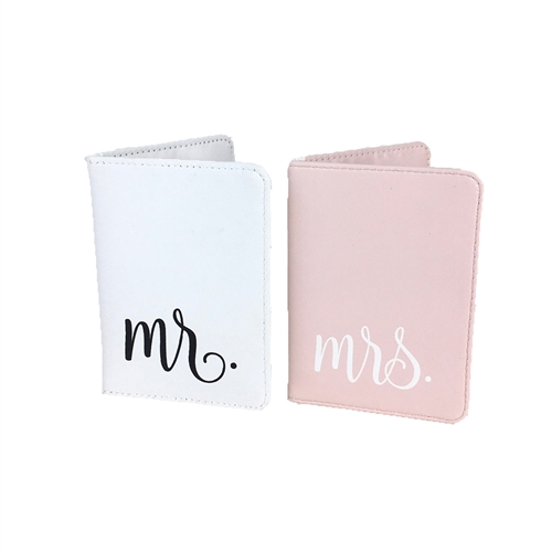 Mr. and Mrs. Passport Wallets Set of 2