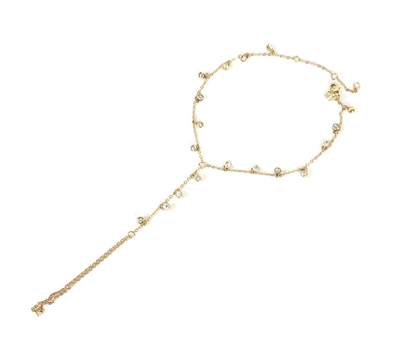 Rebecca Minkoff Shimmer Crystal Foot Chain