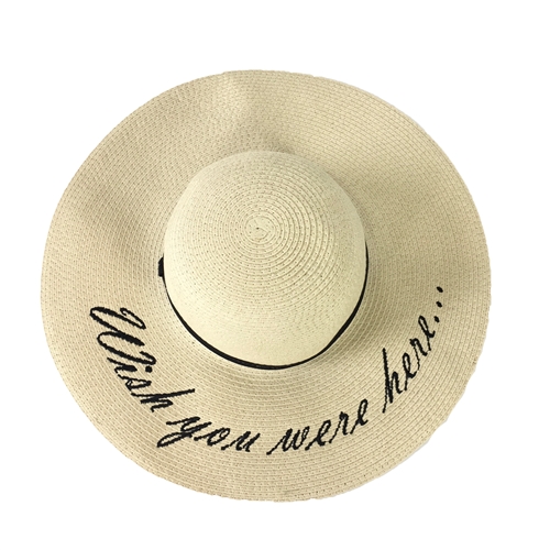 'Wish You Were Here' Floppy Sun Hat