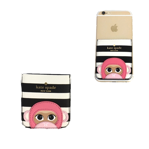 Kate Spade Monkey Applique Sticker Phone Pocket