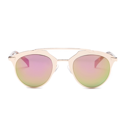 Betsey Johnson Futuristic Flat Brow Bar Sunglasses