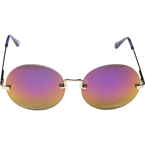 Betsey Johnson Rimless Lennon Round Sunglasses