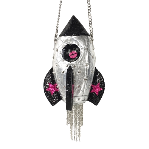 Betsey Johnson Gimmie Some Space Rocketship Crossbody
