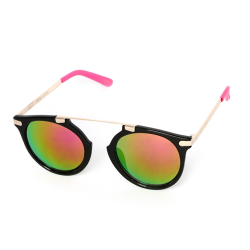 Betsey Johnson Brow Bar Mirrored Sunglasses