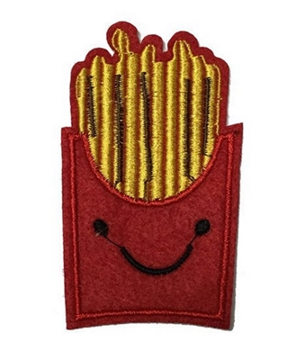 Melie Bianco Cute Fries Embroidered Patch Sticker Applique