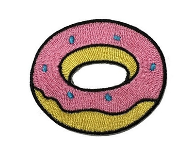 Melie Bianco Donut Embroidered Patch Sticker