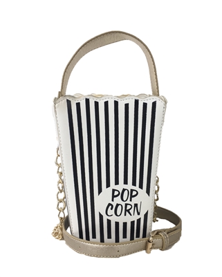 Fashion Couture Retro Movie Popcorn Bucket Bag