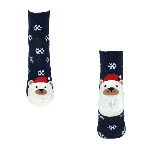 Fashion Culture Polar Bear Holiday Crew Socks