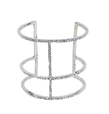 Jewelry Collection Micro Pave Open Cuff Bangle