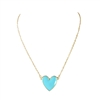 Jewelry Collection Levi Enamel Heart Pendant Necklace