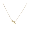 Jewelry Collection Floating Initial & Heart Mini Pendant Necklace