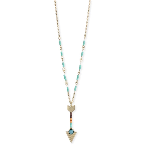 Zad Jewelry Flo Beaded Arrow Pendant Necklace