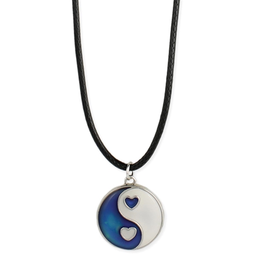 Zad Jewelry Yin Yang Mood Pendant Choker Necklace