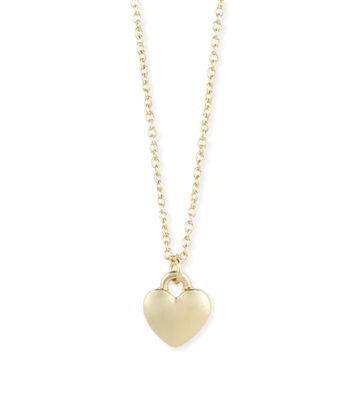 Zad Jewelry Tiny Heart Charm Pendant Necklace