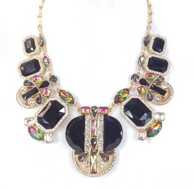 Kate Spade Art Deco Gems Statement Necklace