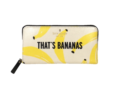 Kate Spade That's Bananas  Lacey Zip Wallet
