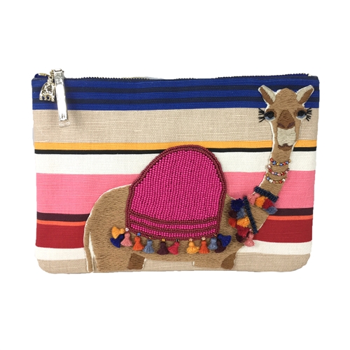 Kate Spade Spice Things Up Embroidered Camel Clutch