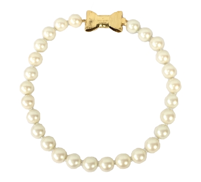 Kate Spade All Wrapped Up Glass Pearl Necklace