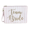 Team Bride Zip Top Clutch Cosmetic Case
