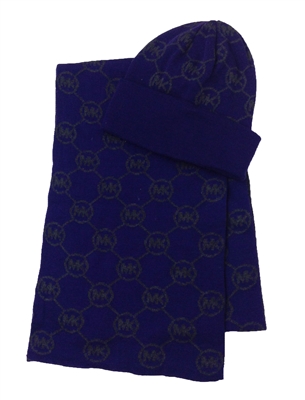 Michael Kors Jetset Logo Knit Scarf & Hat Box Set
