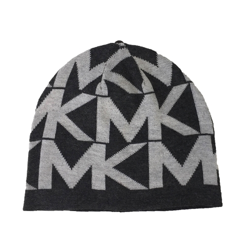 Michael Kors Oversized MK Logo Knit Beanie Hat