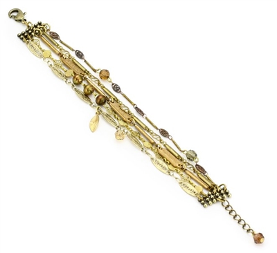 T.R.U. 1928 Jewelry Layered Multi Chain Bracelet