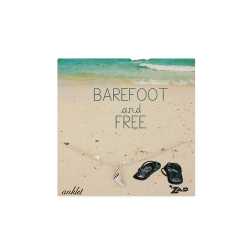 Zad Jewelry Barefoot & Free Charm Anklet Bracelet