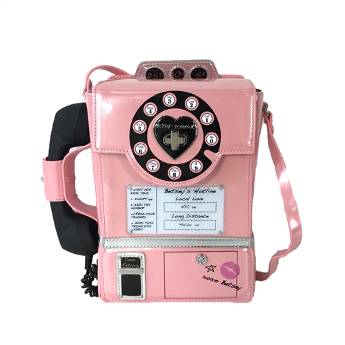 Betsey Johnson Betsey's Hotline Kitsch Pay Phone (Works!) Crossbody,