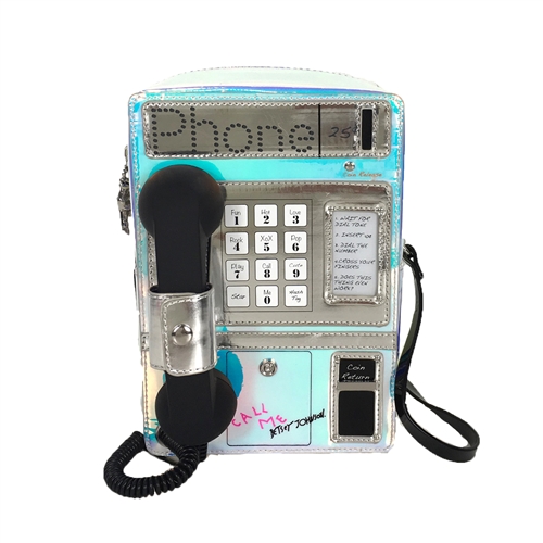 Betsey Johnson Phone Tag Kitsch Pay Phone (Works!) Crossbody
