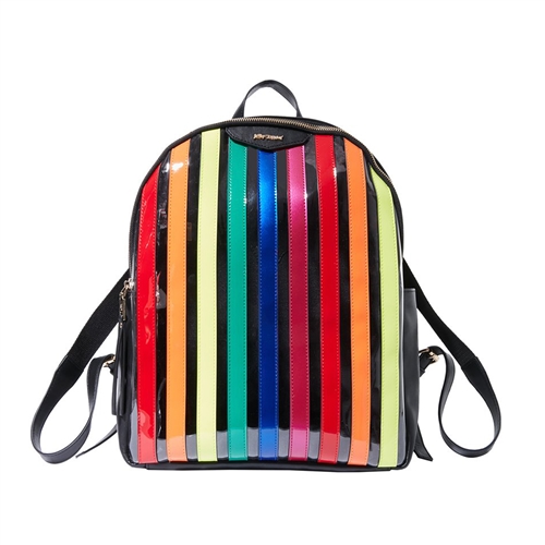 Betsey Johnson Spotted In Stripes Prisma Large Backpack
