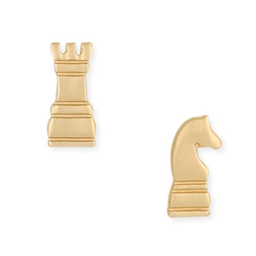 Zad Jewelry Checkmate Chess Piece Mini Stud Mismatch Earrings