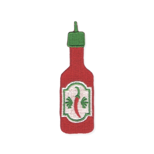 Hot Tamale Hot Sauce Embroidered Iron On Patch Applique