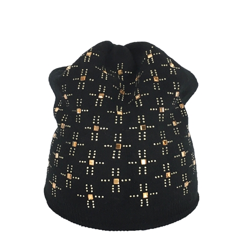 Fashion Culture Sparkle Jeweled Beanie Hat