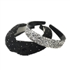 Crystal Encrusted & Chiffon Knot Headbands Set of 2