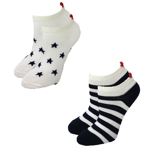 Stars & Stripes Peds Socks Pack of 2