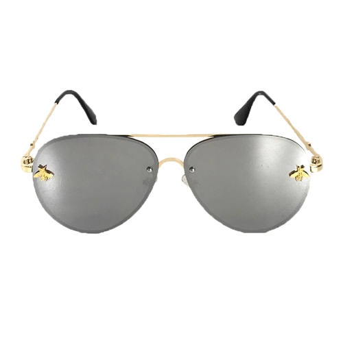 Fashion Culture Beehave 60mm Bee Aviator Sunglasses