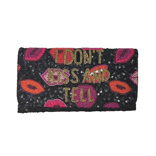 From St Xavier Kiss Beaded Convertible Clutch