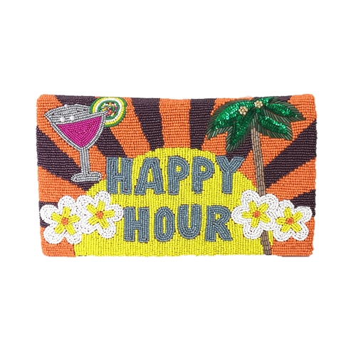 From St Xavier Happy Hour Beaded Clutch
