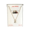 Joe Fresh Interchangeable Teardrop Pendant Necklace Set of 4