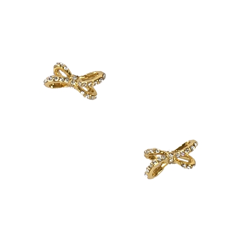 Kate Spade Tied Up Pave Bow Stud Earrings