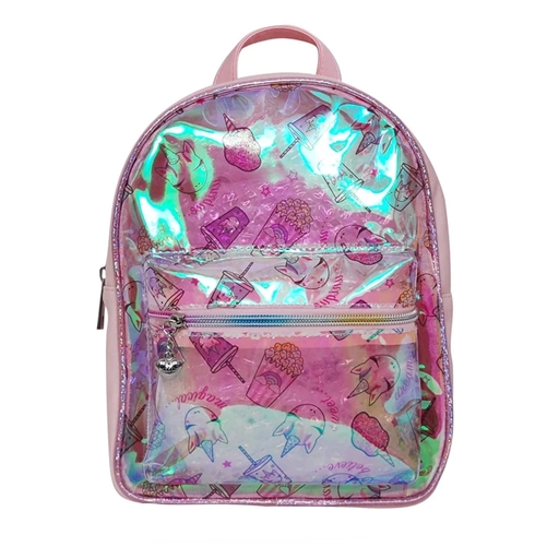OMG! Accessories Miss Gwens Unicorn Snacks Clear Mini Backpack