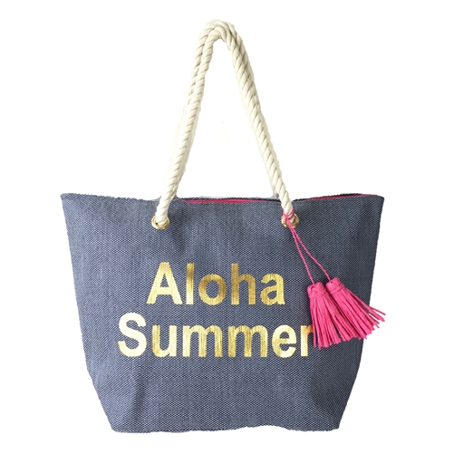 Aloha Summer Beach Bag Packable Tote