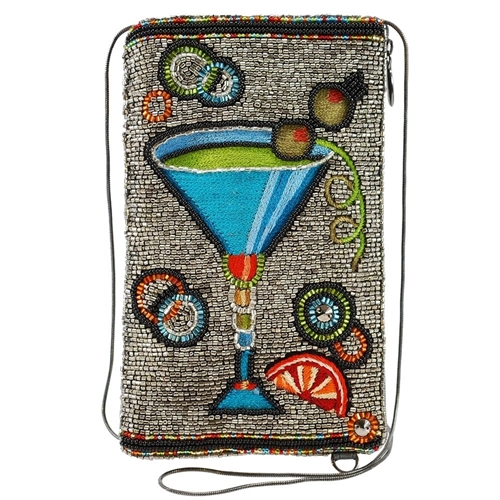 Mary Frances Cocktail Time Beaded iPhone Crossbody