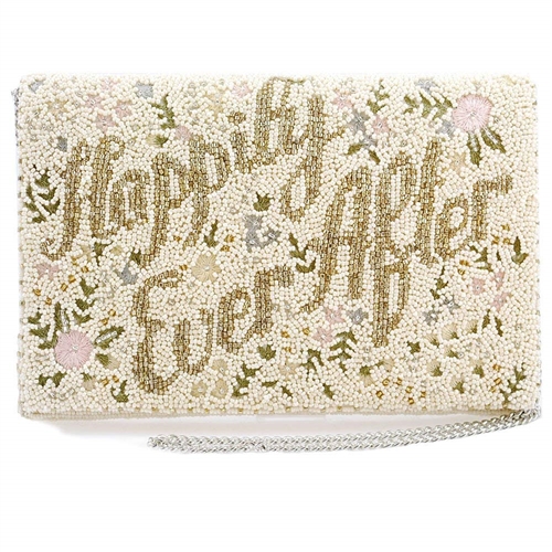 Mary Frances Happily Ever After Beaded Clutch Bridal Bag