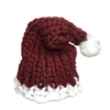 Chunky Finger Knit Santa Cold Weather Hat
