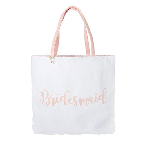 Bridesmaid Floral Reversible Tote