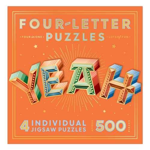 YEAH Four-Letter Shaped Jigsaw Puzzle 466 Pc