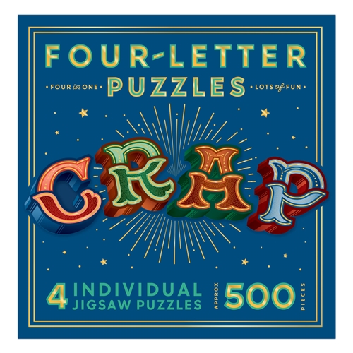 CRAP Four-Letter Shaped Jigsaw Puzzle 545 Pc