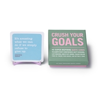Crush Your Goals Inspiring Quote Cards It Deck
