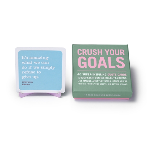 Crush Your Goals Inspiring Quote Cards It Deck